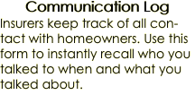 Communication Log